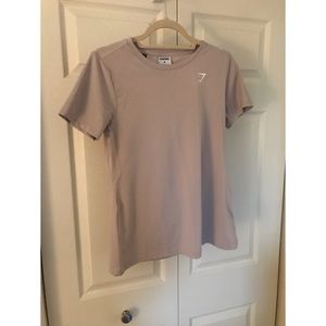 Gymshark training t shirt size M grey/beige